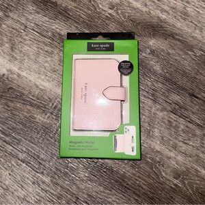 Kate Spade Blush Pink Magnetic Wallet Case